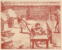 Изготовление кирпича из глины в 19 веке