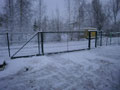 Откатные ворота с зашивкой Бетафенс