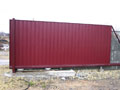 Ворота откатные вид со двора RAL3005