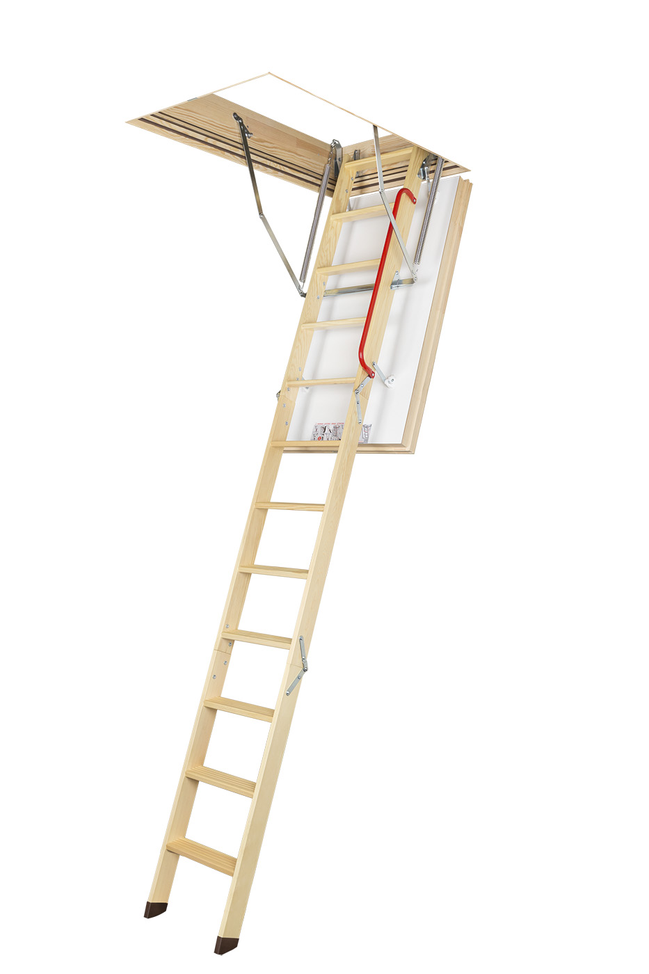 Fakro LWT 70х120x280см деревянная суперэнергосберегающая чердачная лестница (Факро), Лестница чердачная LWT 70х120х280 Fakro