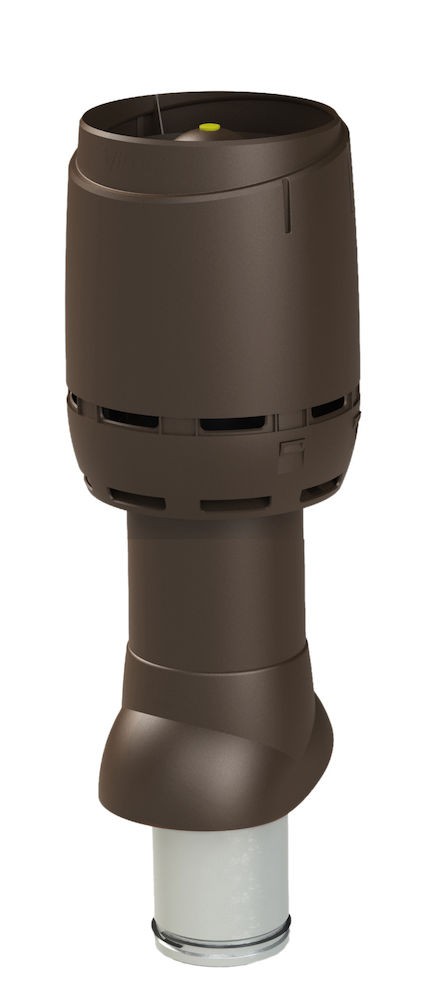 Теплоизолированный вентиляционный выход 125/160/500 FLOW Vilpe, коричневый (аналог RR32, RAL8017)