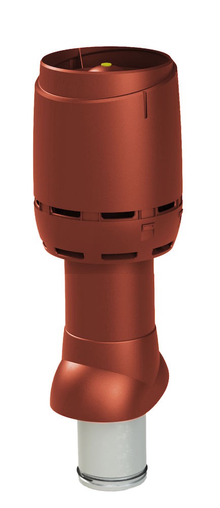 Теплоизолированный вентиляционный выход 125/160/500 FLOW Vilpe, красный (аналог RR29, RAL 3009)