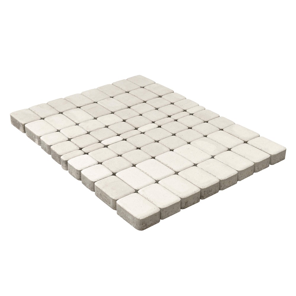 Тротуарная плитка Классико белый, высота 60 мм, Тротуарная плитка Классико белый
