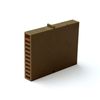 Вентиляционная коробка BAUT 80х60х12мм для кирпичной кладки коричневая