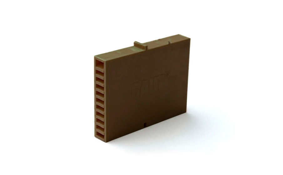 Вентиляционная коробка BAUT 115х60х12мм для кирпичной кладки коричневая, Вентиляционная коробка BAUT 115х60х12мм для кирпичной кладки коричневая