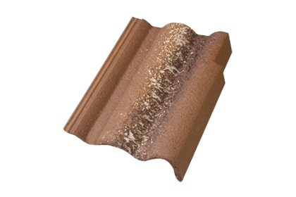 Адриа Боковая цементно-песчаная черепица правая, Боковая цементно-песчаная черепица Адриа правая коричневая