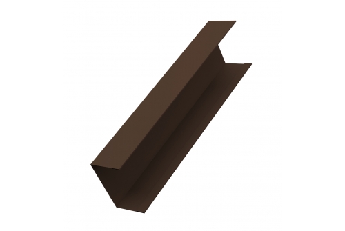 Крышка 65х60 (для ворот и калиток) PE 0,45 (одностороннее покрытие) GrandLine, RAL 8017 шоколад