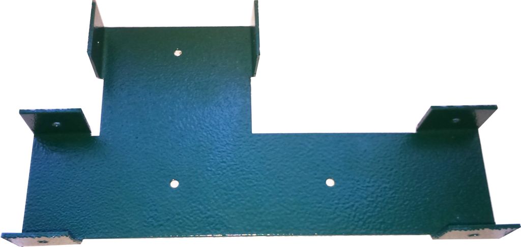 Кронштейн угловой крепления профиль-поперечины на столб 80мм,  покраска RAL, кронштейн угловой для лаг