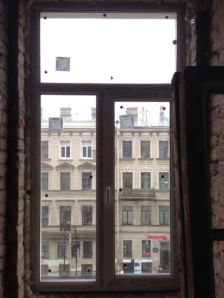 Veka  металлопластиковое окно т-образное, 1080*2005