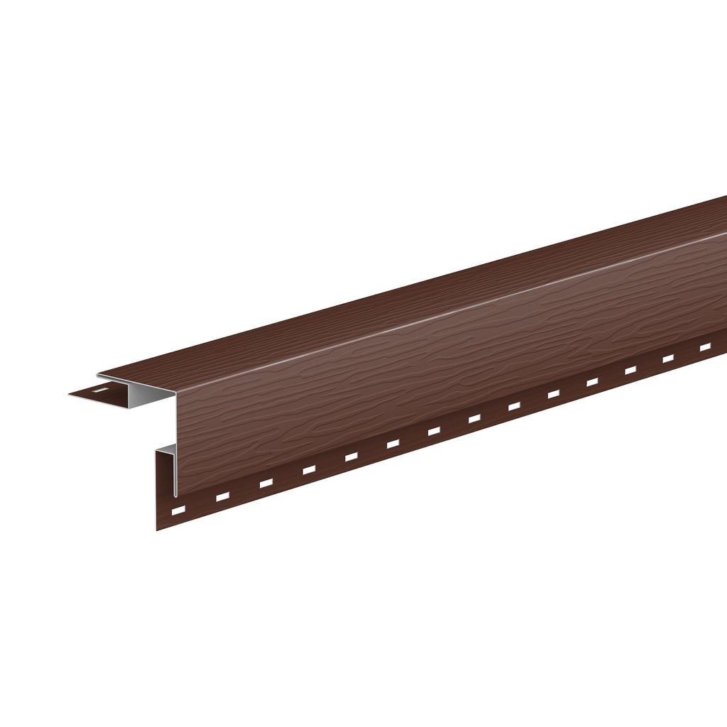 Угол сайдинга наружный сложный 50x50 PE, Шоколадно-коричневый 8017
