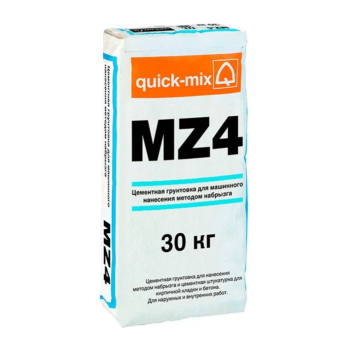 MZ 4 Цементная грунтовка для машинного нанесения методом набрызга quick-mix, MZ 4 Цементная грунтовка для машинного нанесения методом набрызга quick-mix