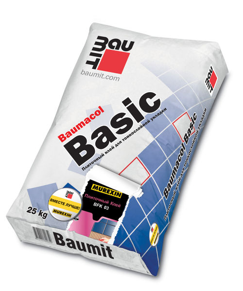 Baumacol Basic 25 кг Плиточный клей Baumit, Baumacol Basic 25 кг Плиточный клей Baumit