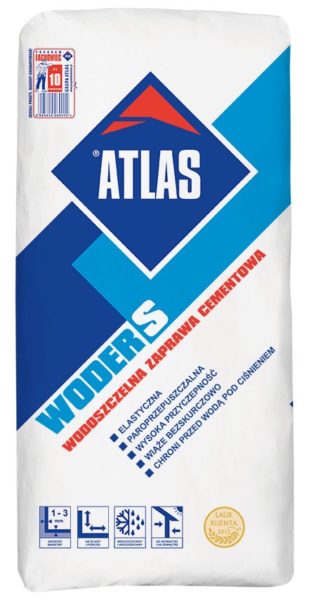 Atlas  ВОДЕР С WODER S гидроизоляция бассейнов, цементная Атлас гидрофобизатор
