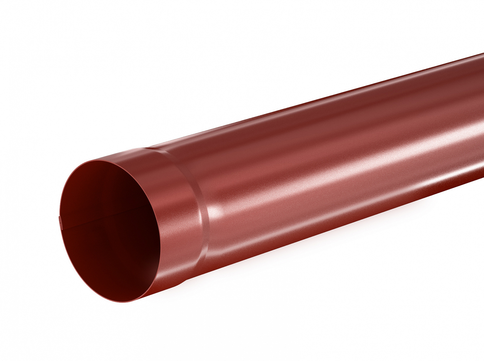 Труба водосточная 1м металлическая, RR29 красный
