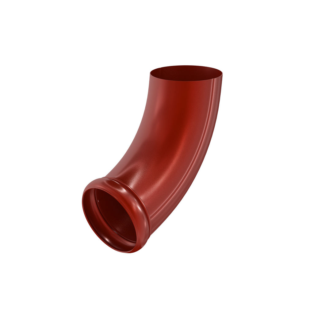 Отвод трубы декорированный<br>металлический, RR29 красный
