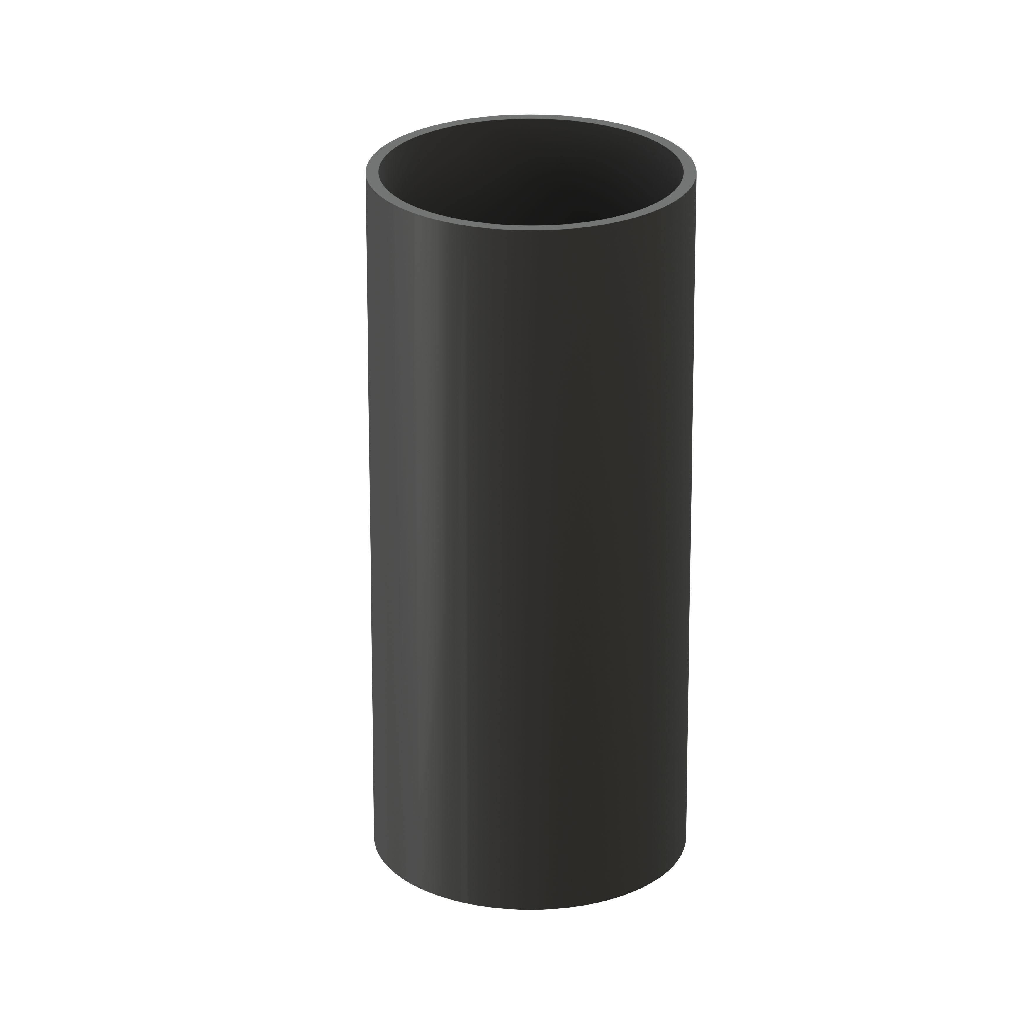 Труба водосточная 1м ПВХ темно-серый графит