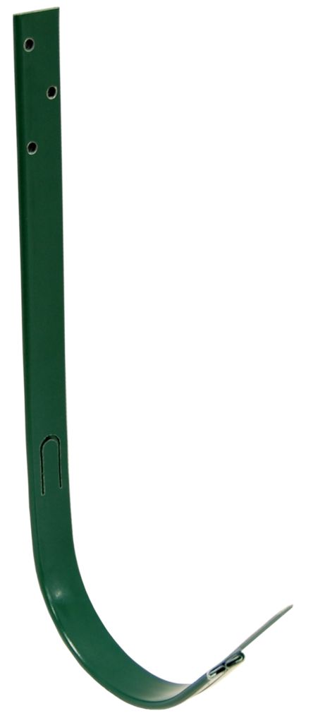 Кронштейн желоба длинный металлический D125, Кронштейн желоба длинный 6005 зеленый