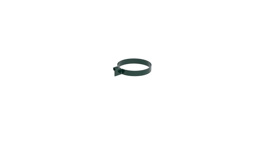 Хомут трубы Классика/Дизайн, Хомут трубы пластиковый зеленый 6005