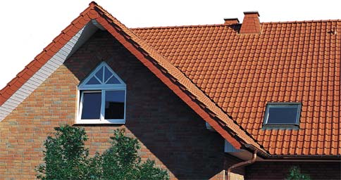 Натуральная керамическая черепица Jacobi Flachdachziegel J13 novell