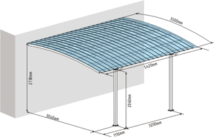 Icopal Carport Сталь 2.0