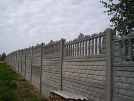 Бетонные заборы