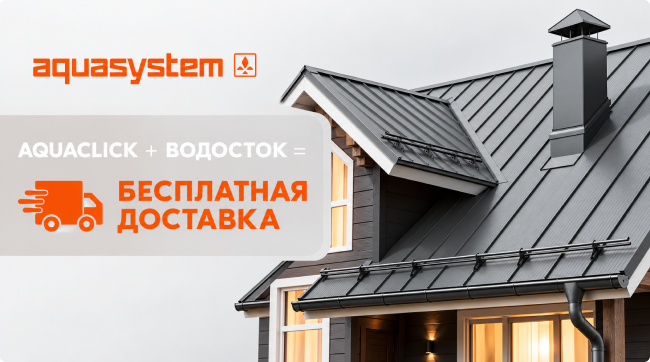 Аквасистем металлический водосток с покрытием PU