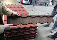 Новинка 2008 года. Композитная черепица Metrotile (профиль MetroBond) (варьированная длина листа)