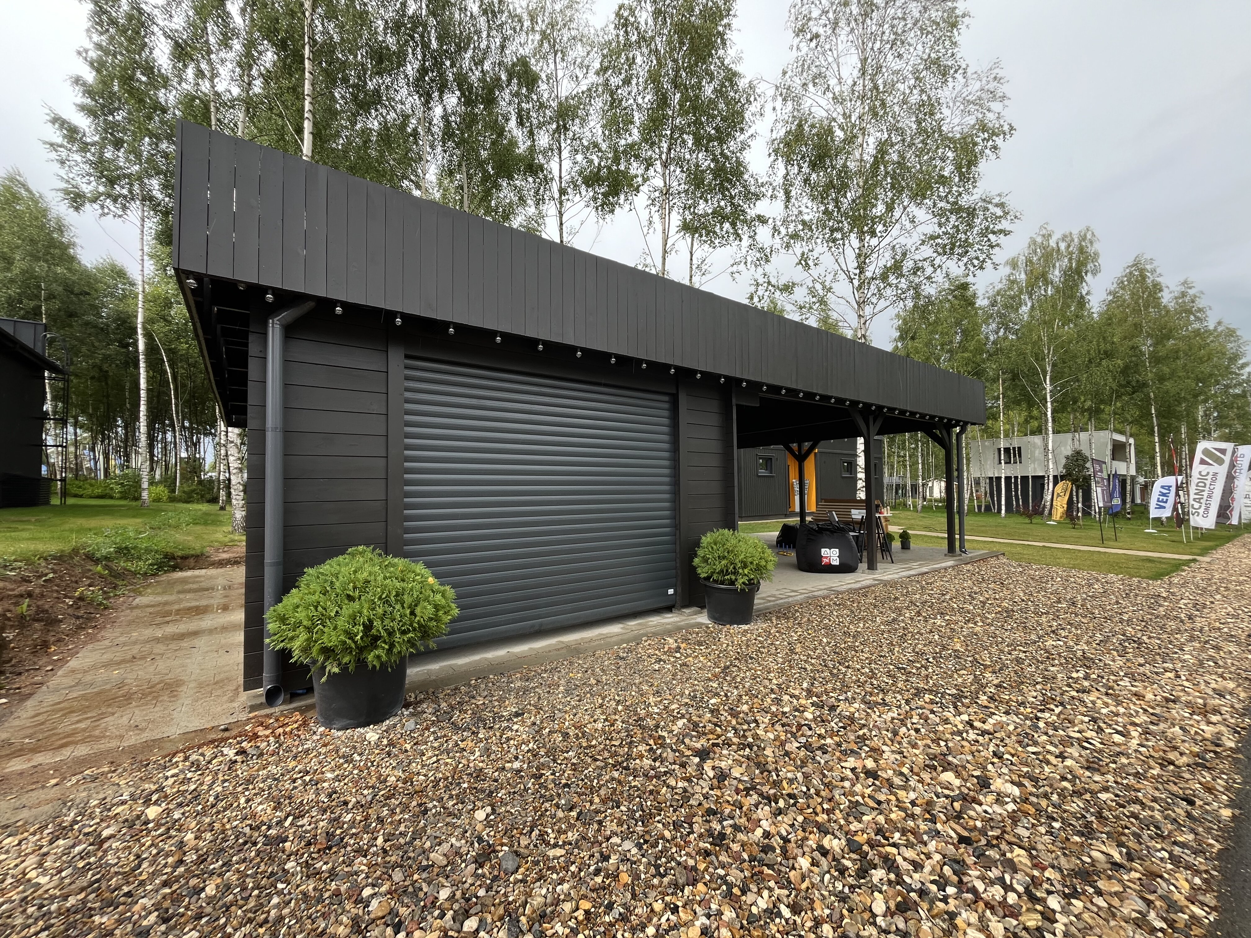 Гараж 52 Дуэт с навесом