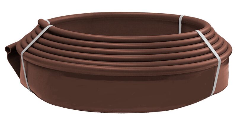 Бордюр тротуарный пластиковый ДЕКО L10000 H100мм, коричневый