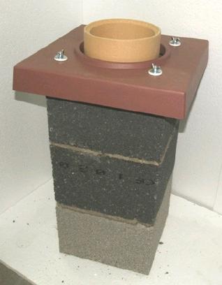 Одноходовая плита из лёгкого бетона CZ-eko/BW