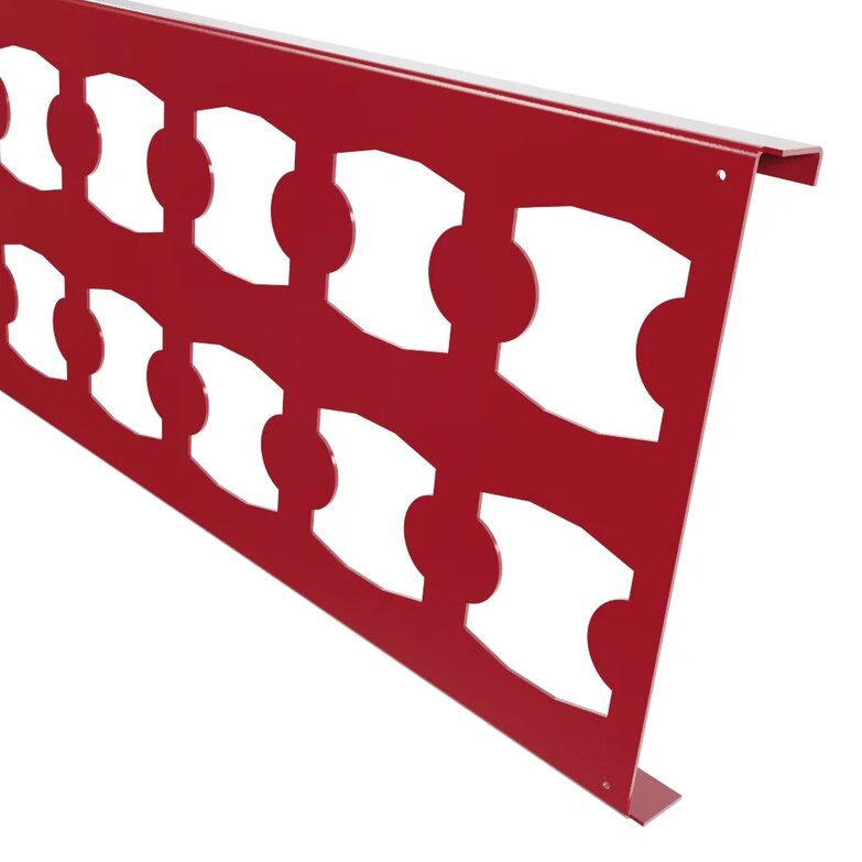 Решетка снегозадержателя BORGE, рубиново-красный (3003)