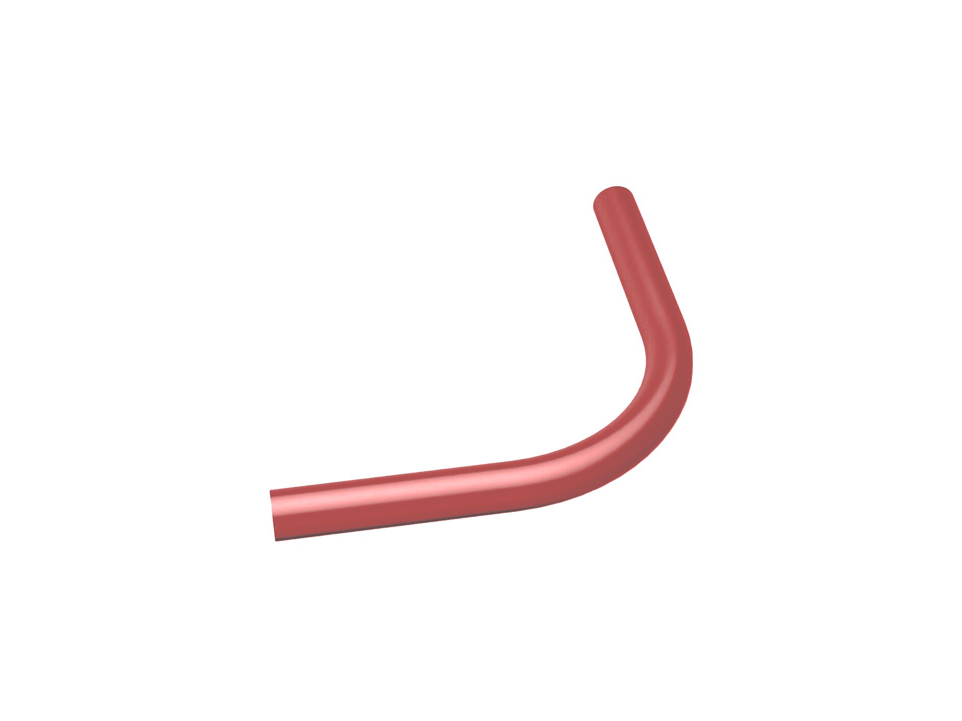 Угол соединения для трубы ограждения 90° оцинк. BORGE, рубиново-красный (3003)
