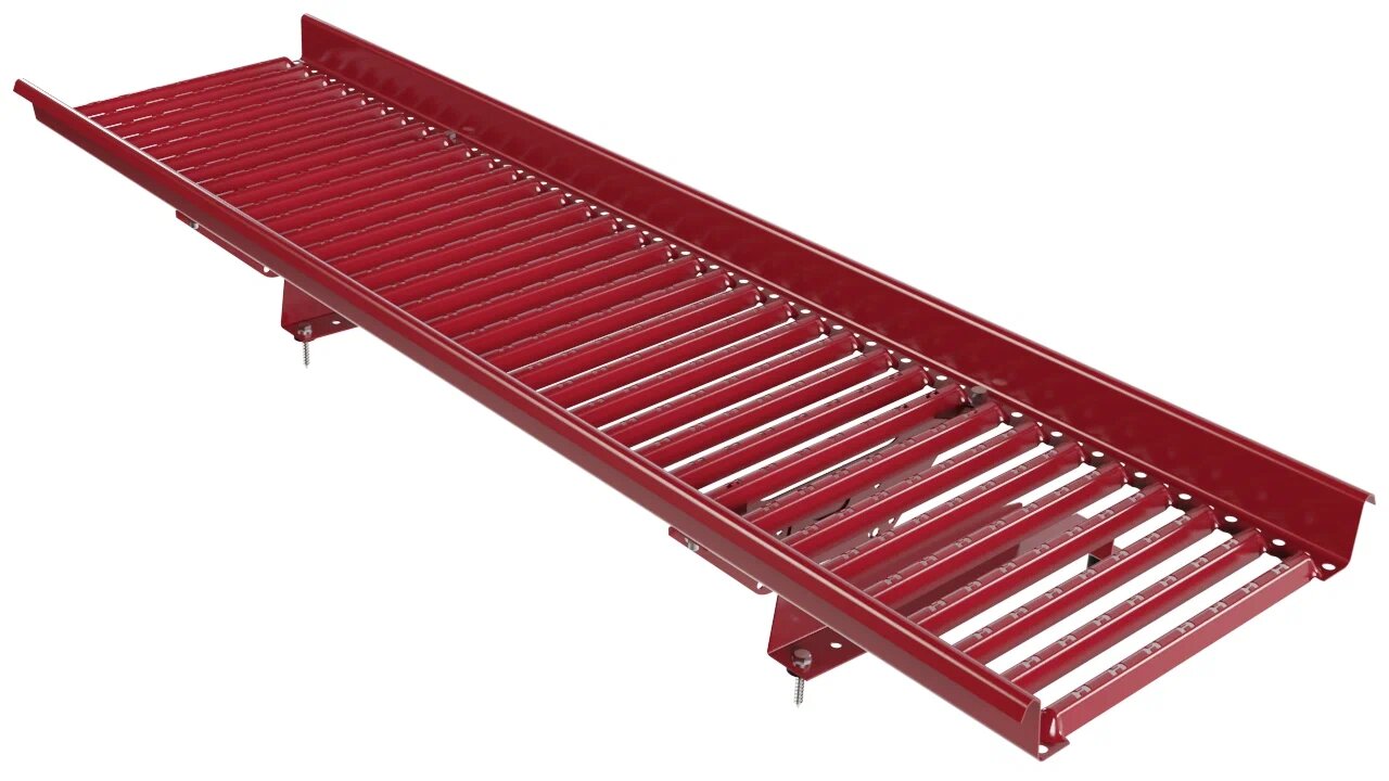 Переходной мостик Borge для металлочерепицы с высокой ступенькой (длина волны 400мм) 1,5м, рубиново-красный (3003)