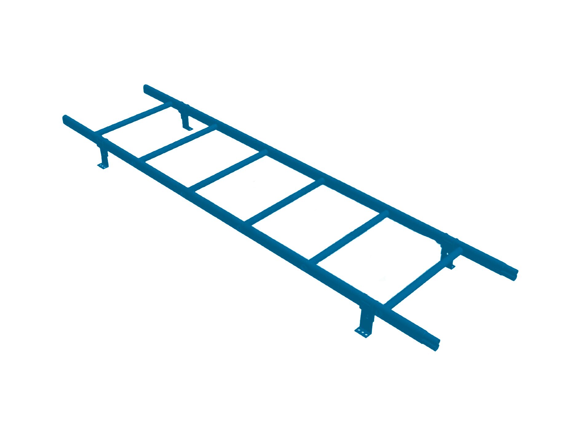 Комплект лестница кровельная 1.8м для профнастила Н-60 H-75 BORGE, синий (5005) 