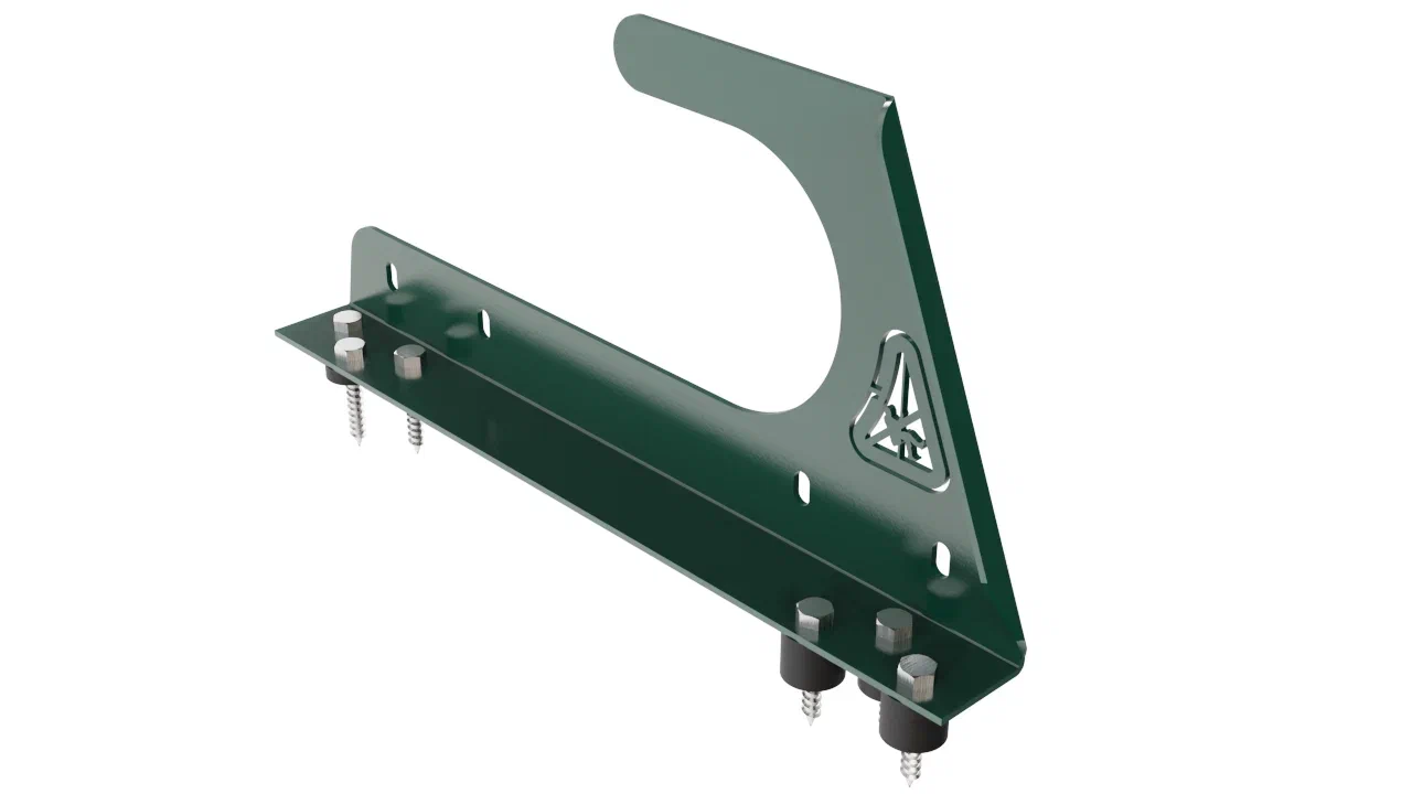 Крюк безопасности Borge для металлочерепицы, битумной кровли,профнастила, темно-зеленый (6005)