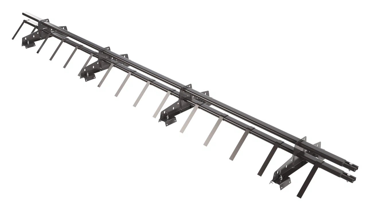 Снегозадержатель трубчатый BORGE для профнастила Н-60, Н-75,  3м, темно-коричневый (NL-807)
