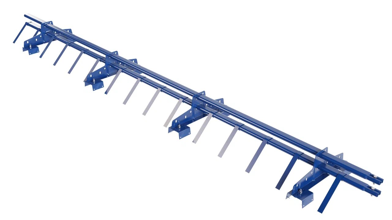 Снегозадержатель трубчатый BORGE для профнастила Н-114,  3м, синий (5005)