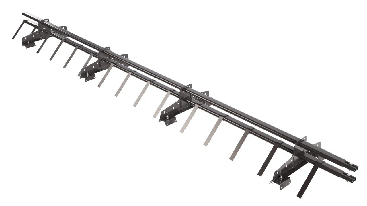 Снегозадержатель трубчатый BORGE для профнастила Н-60, Н-75,  3м, серо-коричневый (NL-805)