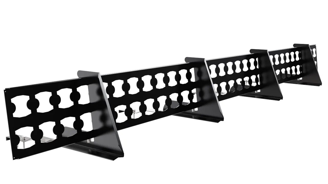 Снегозадержатель решетчатый 4оп 2.5м для черепицы BORGE, черный (9005)
