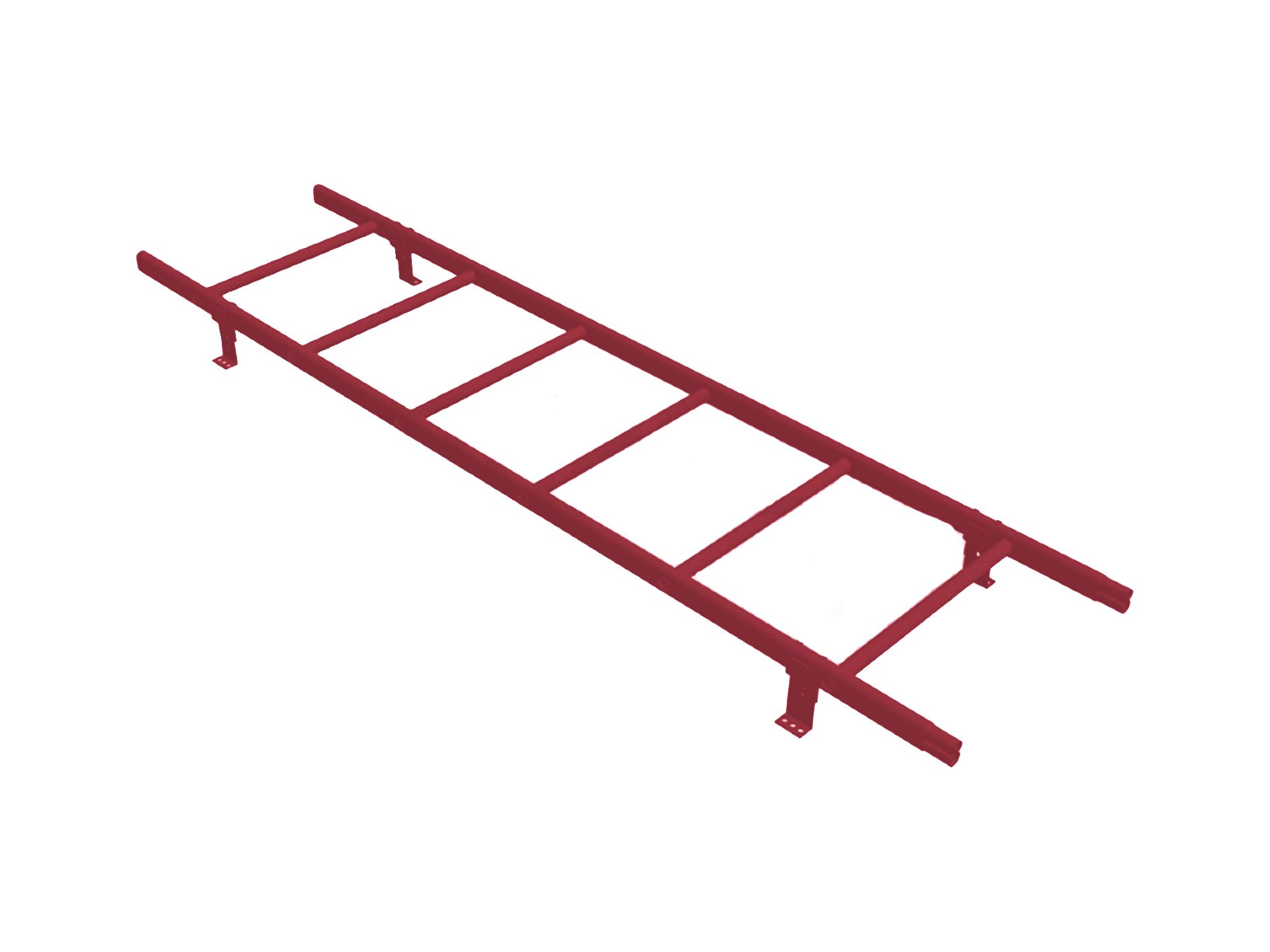 Комплект лестница кровельная 1.8м для профнастила Н-60 H-75 BORGE, темно-красный (3005)