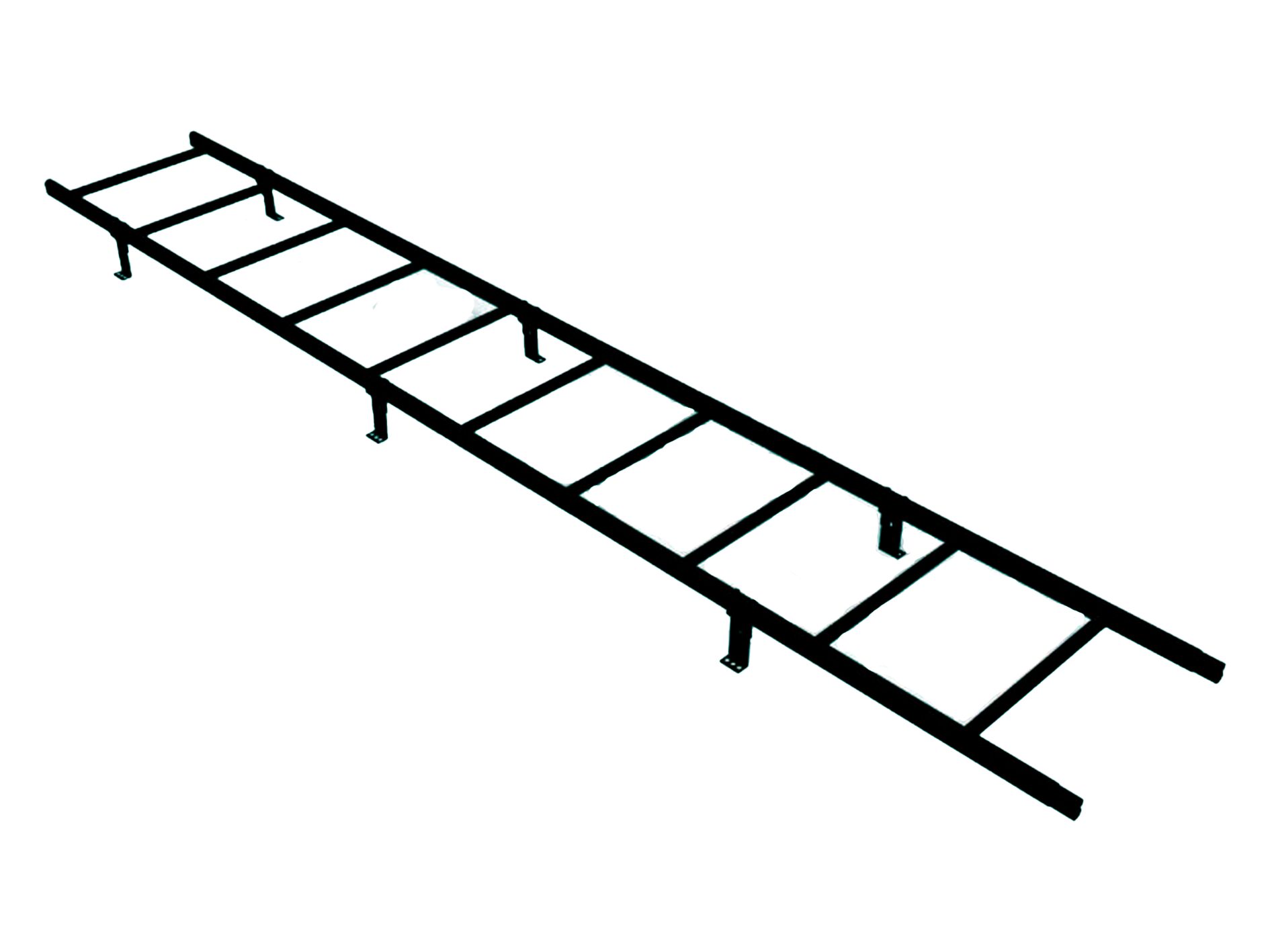 Комплект лестница кровельная 2.7м для профнастила Н-60 H-75 BORGE, черный (9005)