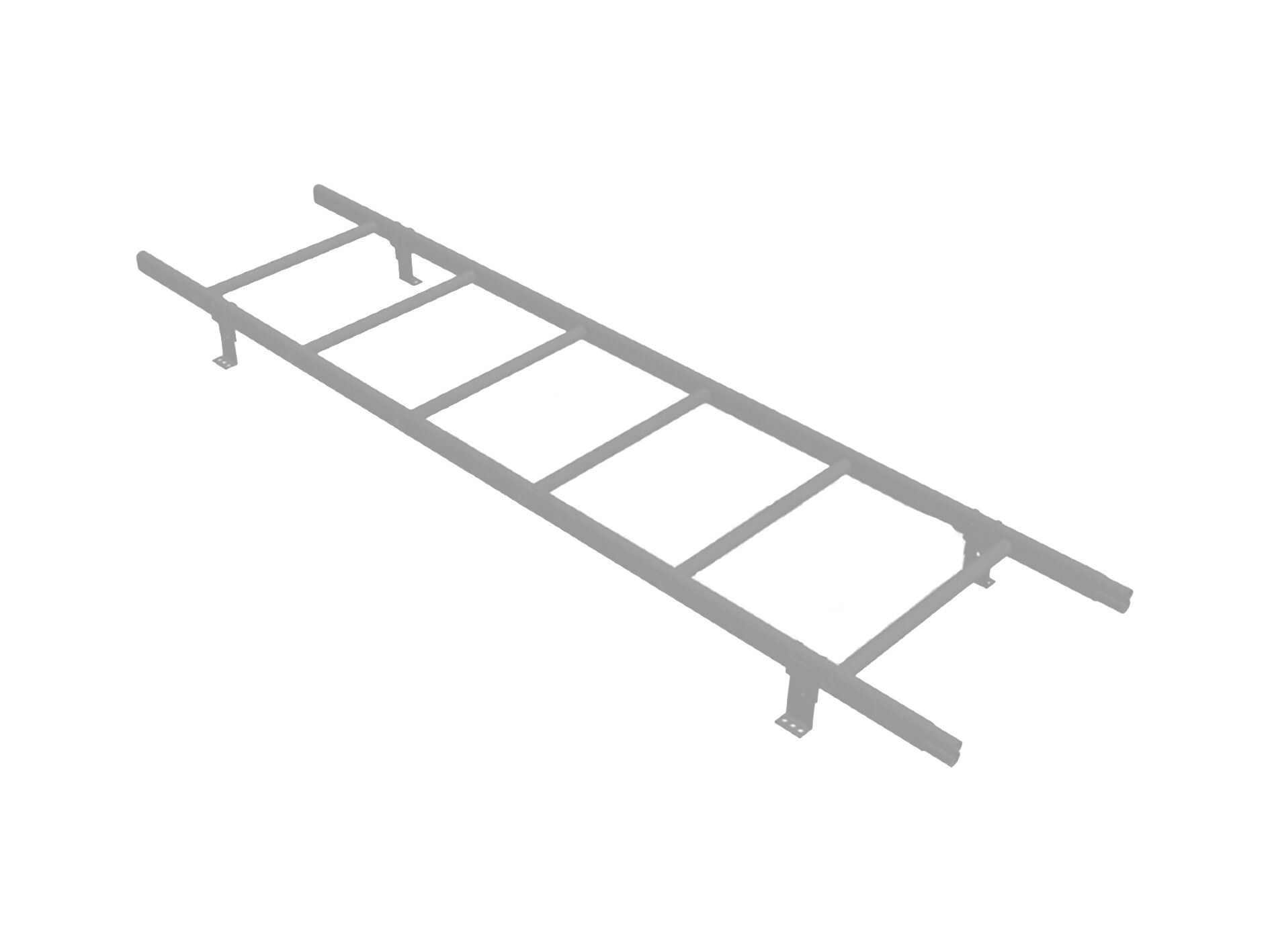 Комплект лестница кровельная 1.8м для профнастила Н-60 H-75 BORGE, светло-серый (7004)