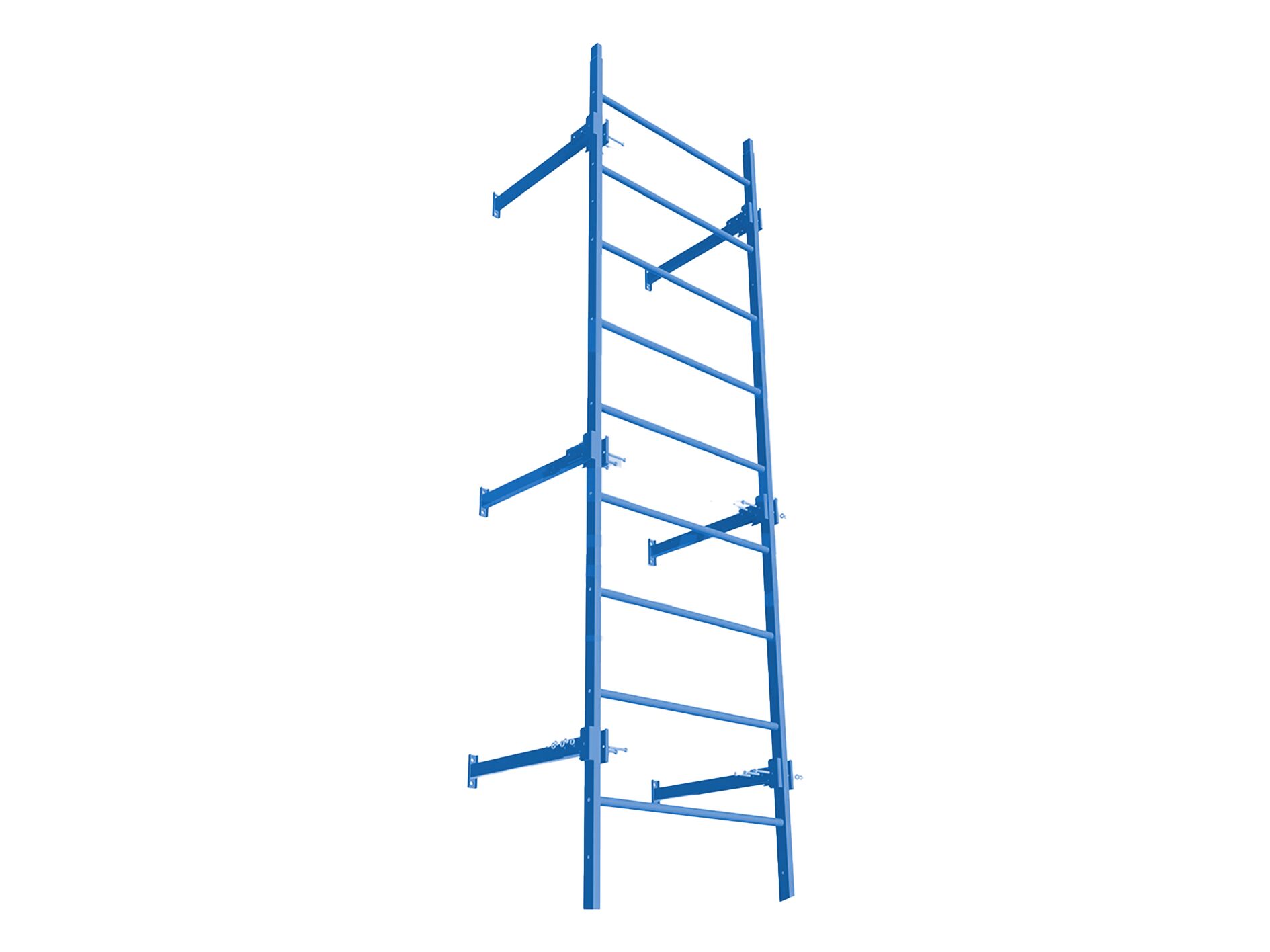 Секция пожарной лестницы 3м 800 оцинк. CZn BORGE, синий (5005)