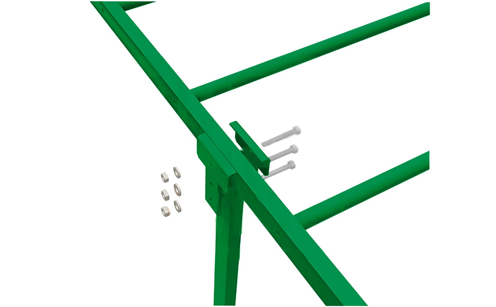 Стеновой кронштейн 1000мм для пожарной лестницы оцинк. BORGE, зеленый (6002)