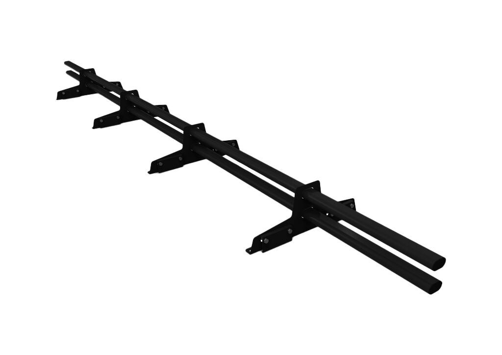 Снегозадержатель трубчатый для фальца 45х25мм длина 3.0м (3 оп) оцинк. D-Bork, 9005 (черный)