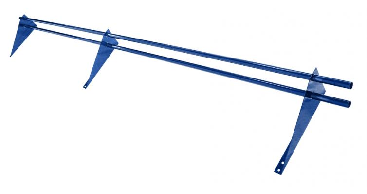 Снегозадержатель трубчатый универсальный Optima 3.0м для металлочерепицы и мягкой кровли, синий