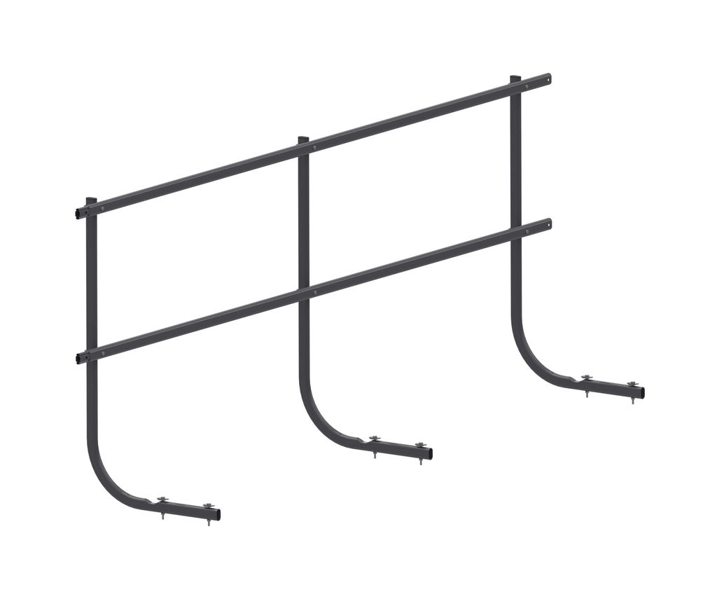 Перила для мостика длина 3000 мм высота 1100 мм , RR23 темно-серый