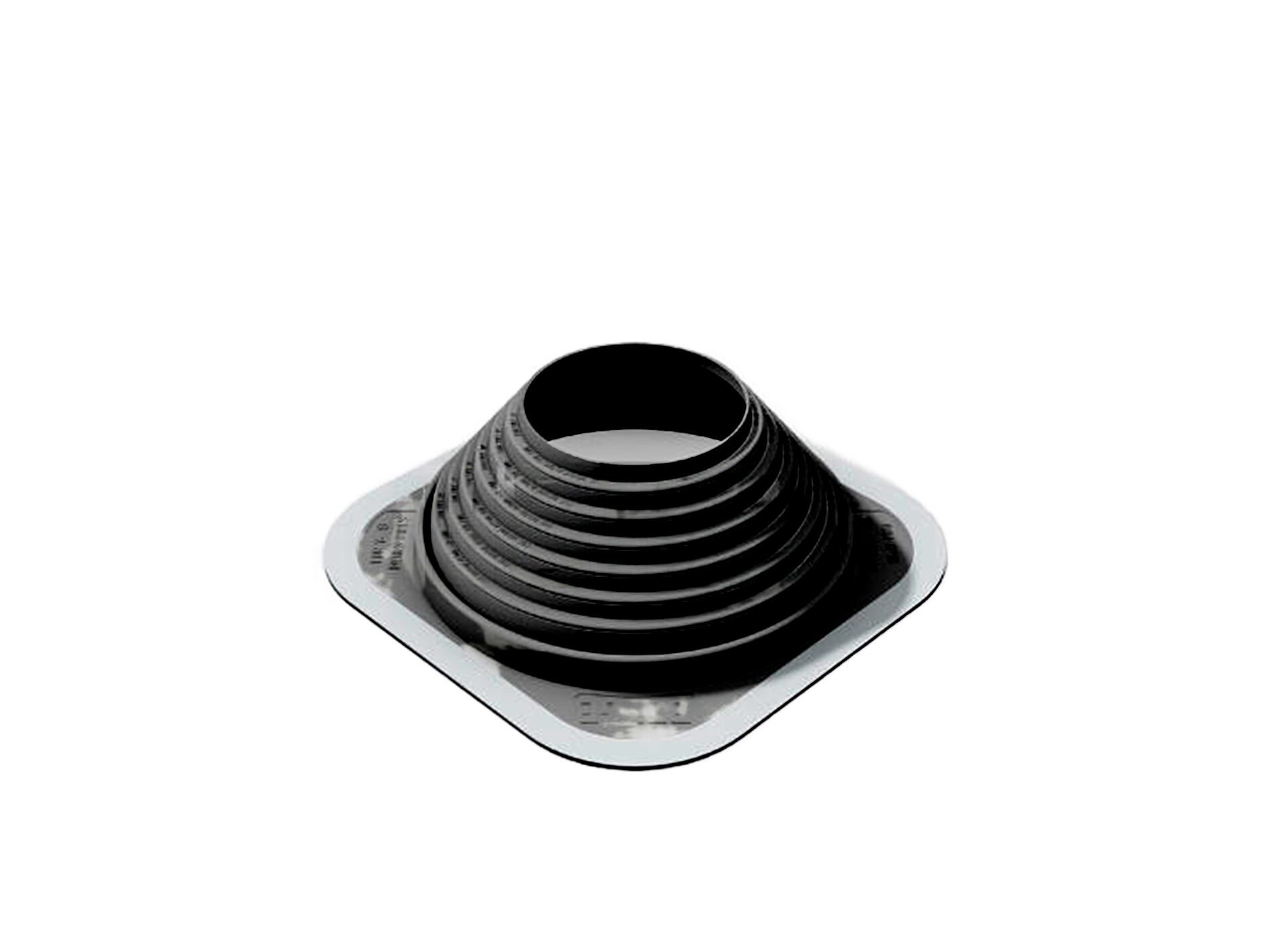 Проходка кровельная №11 прямая D585-1050мм фланец 850х850мм ЭПДМ BORGE, чёрный купить в Санкт-Петербурге Проходка кровельная №11 прямая D585-1050мм фланец 850х850мм ЭПДМ BORGE, чёрный