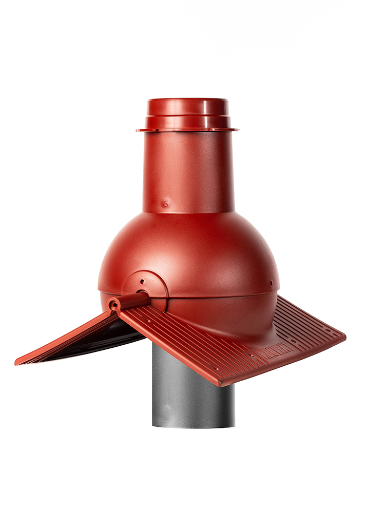 Krovent Pipe-Cone коньковый выход канализации для любого вида кровли, 3009 (красный) купить в Санкт-Петербурге Krovent Pipe-Cone коньковый выход канализации для любого вида кровли, 3009 (красный)