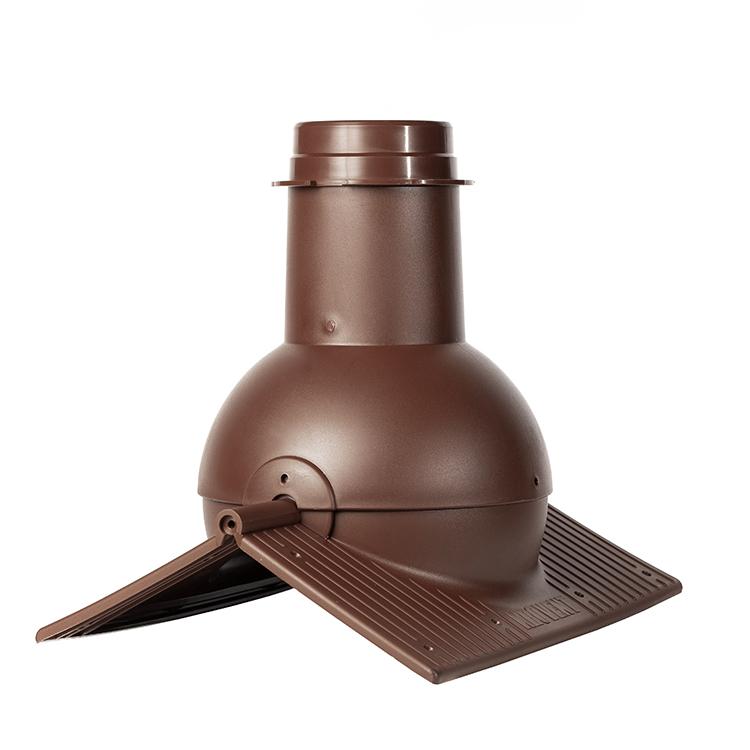 Krovent Pipe-Cone коньковый элемент для любого типа кровли, 8017 (коричневый) купить в Санкт-Петербурге Krovent Pipe-Cone коньковый элемент для любого типа кровли, 8017 (коричневый)